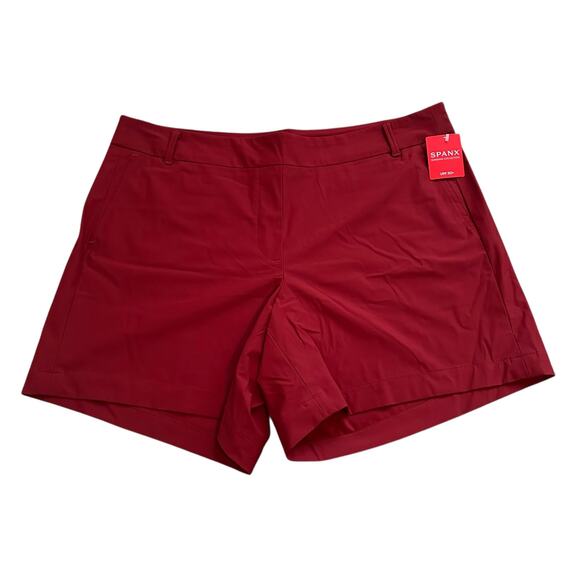 SPANX red Sunshine 6" shorts size XL NWT - Picture 1 of 10
